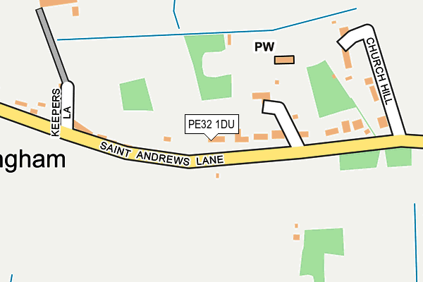 PE32 1DU map - OS OpenMap – Local (Ordnance Survey)