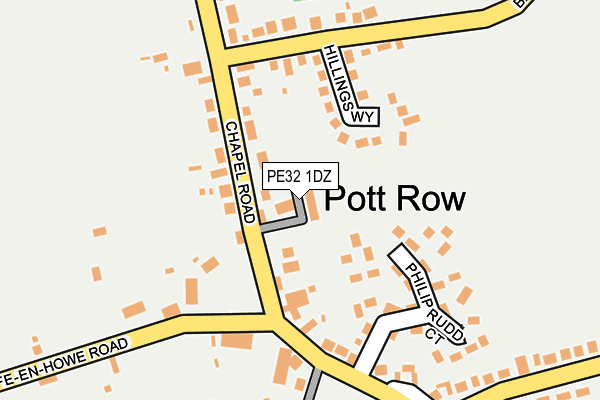 PE32 1DZ map - OS OpenMap – Local (Ordnance Survey)
