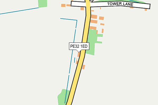 PE32 1ED map - OS OpenMap – Local (Ordnance Survey)