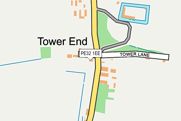 PE32 1EE map - OS OpenMap – Local (Ordnance Survey)