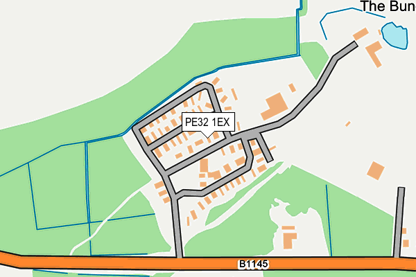 PE32 1EX map - OS OpenMap – Local (Ordnance Survey)