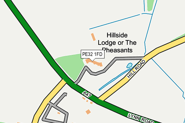 PE32 1FD map - OS OpenMap – Local (Ordnance Survey)