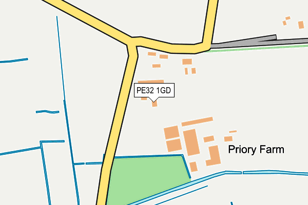 PE32 1GD map - OS OpenMap – Local (Ordnance Survey)