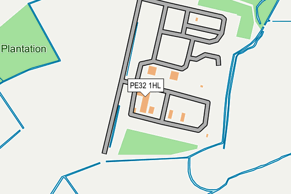 PE32 1HL map - OS OpenMap – Local (Ordnance Survey)