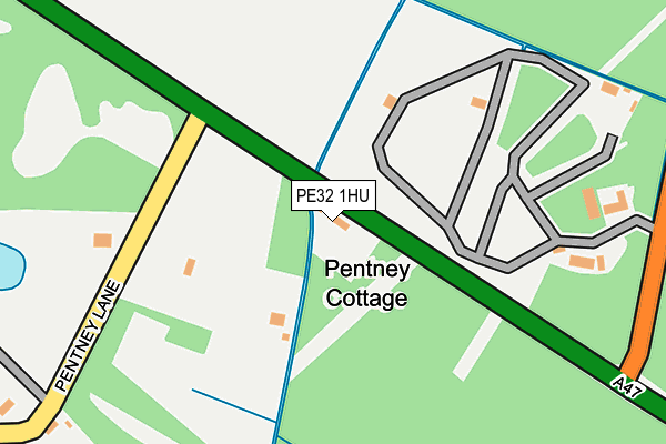 PE32 1HU map - OS OpenMap – Local (Ordnance Survey)