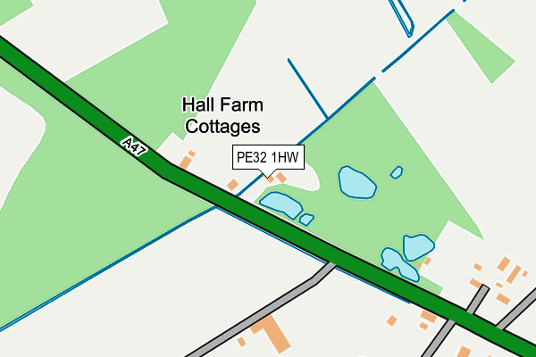 PE32 1HW map - OS OpenMap – Local (Ordnance Survey)