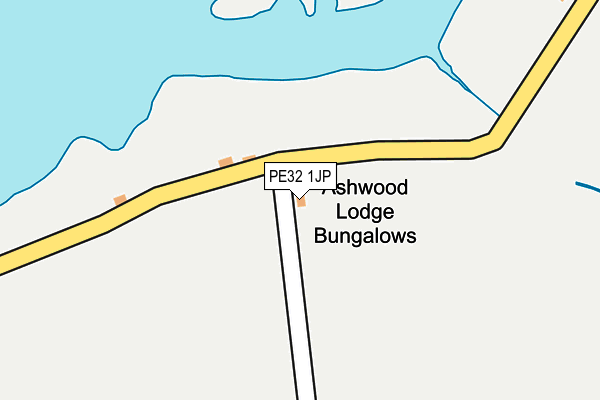 PE32 1JP map - OS OpenMap – Local (Ordnance Survey)