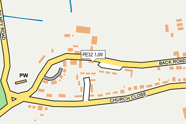 PE32 1JW map - OS OpenMap – Local (Ordnance Survey)