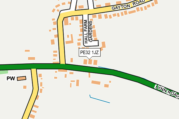 PE32 1JZ map - OS OpenMap – Local (Ordnance Survey)