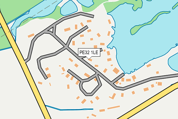 PE32 1LE map - OS OpenMap – Local (Ordnance Survey)