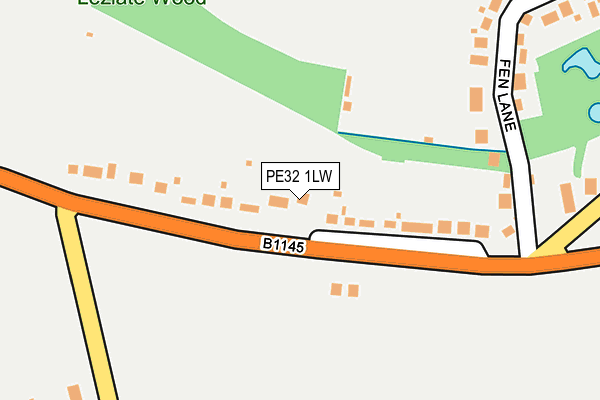 PE32 1LW map - OS OpenMap – Local (Ordnance Survey)