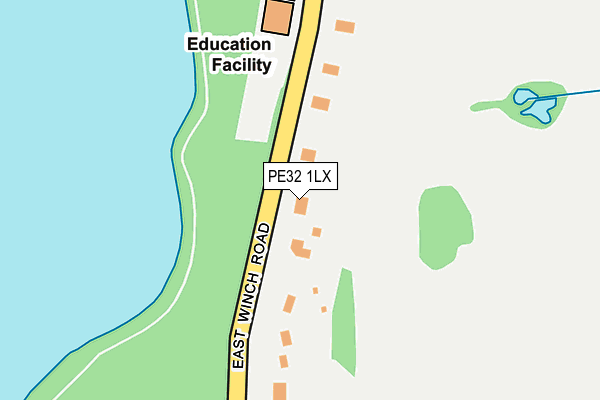 PE32 1LX map - OS OpenMap – Local (Ordnance Survey)