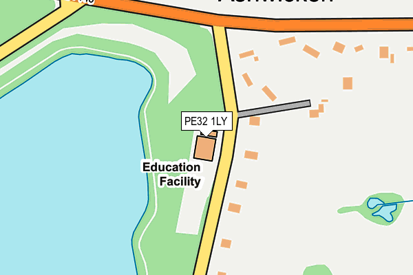PE32 1LY map - OS OpenMap – Local (Ordnance Survey)