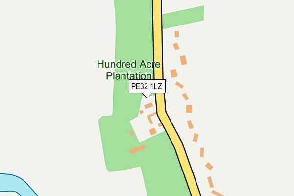 PE32 1LZ map - OS OpenMap – Local (Ordnance Survey)