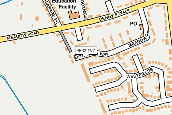 PE32 1NZ map - OS OpenMap – Local (Ordnance Survey)