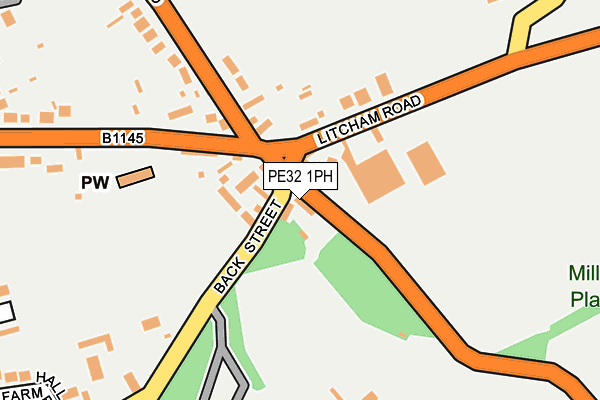 PE32 1PH map - OS OpenMap – Local (Ordnance Survey)