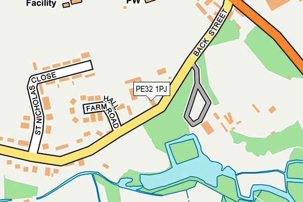 PE32 1PJ map - OS OpenMap – Local (Ordnance Survey)