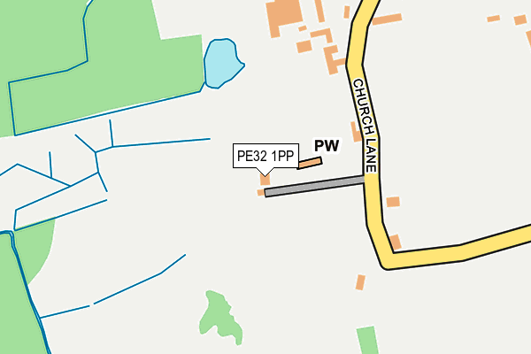 PE32 1PP map - OS OpenMap – Local (Ordnance Survey)