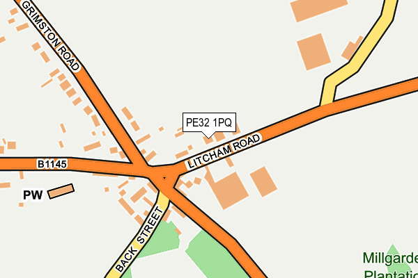 PE32 1PQ map - OS OpenMap – Local (Ordnance Survey)