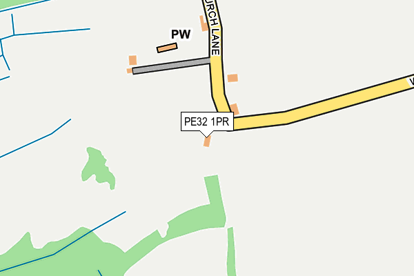 PE32 1PR map - OS OpenMap – Local (Ordnance Survey)