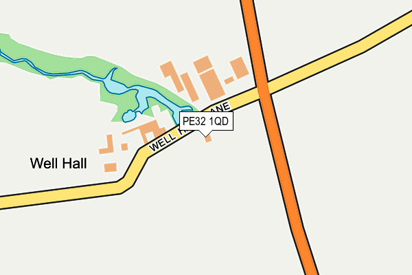 PE32 1QD map - OS OpenMap – Local (Ordnance Survey)