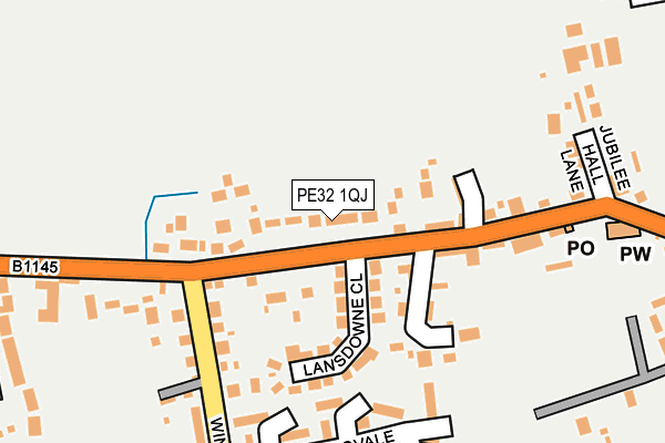 PE32 1QJ map - OS OpenMap – Local (Ordnance Survey)