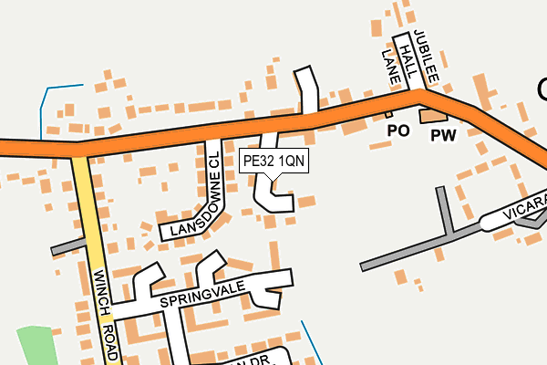 PE32 1QN map - OS OpenMap – Local (Ordnance Survey)