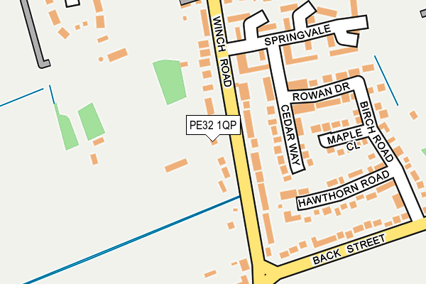 PE32 1QP map - OS OpenMap – Local (Ordnance Survey)