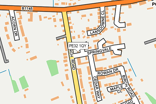 PE32 1QY map - OS OpenMap – Local (Ordnance Survey)