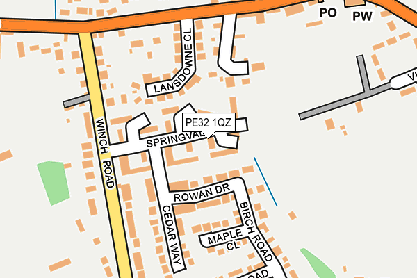 PE32 1QZ map - OS OpenMap – Local (Ordnance Survey)