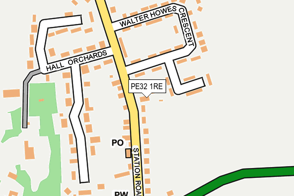 PE32 1RE map - OS OpenMap – Local (Ordnance Survey)