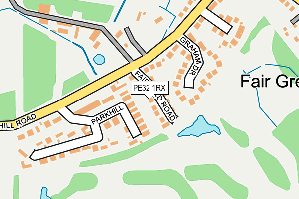 PE32 1RX map - OS OpenMap – Local (Ordnance Survey)