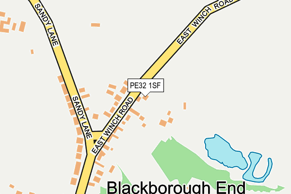 PE32 1SF map - OS OpenMap – Local (Ordnance Survey)