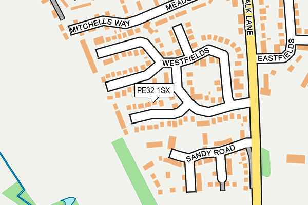 PE32 1SX map - OS OpenMap – Local (Ordnance Survey)