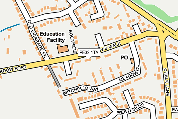 PE32 1TA map - OS OpenMap – Local (Ordnance Survey)