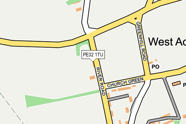PE32 1TU map - OS OpenMap – Local (Ordnance Survey)