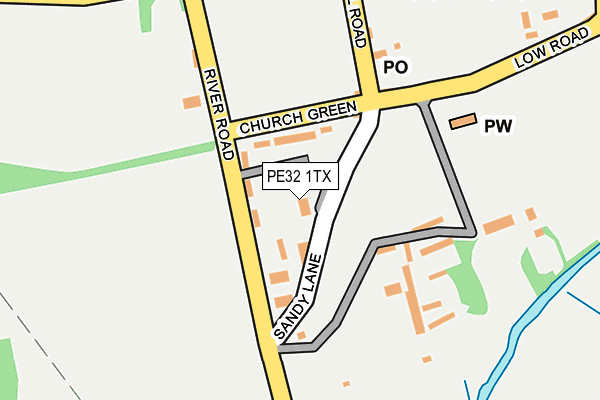 PE32 1TX map - OS OpenMap – Local (Ordnance Survey)