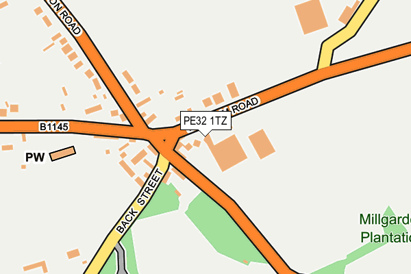PE32 1TZ map - OS OpenMap – Local (Ordnance Survey)