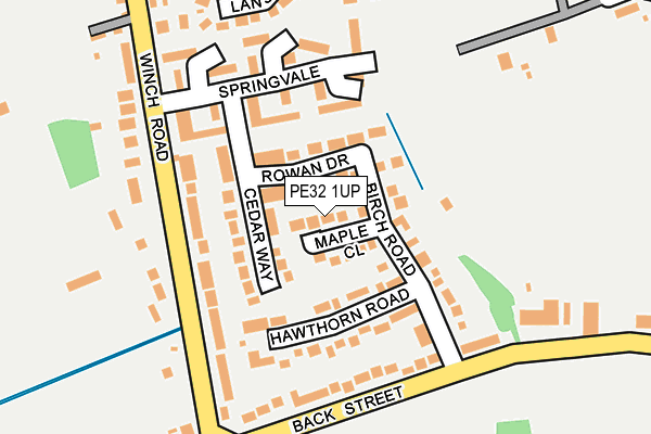 PE32 1UP map - OS OpenMap – Local (Ordnance Survey)