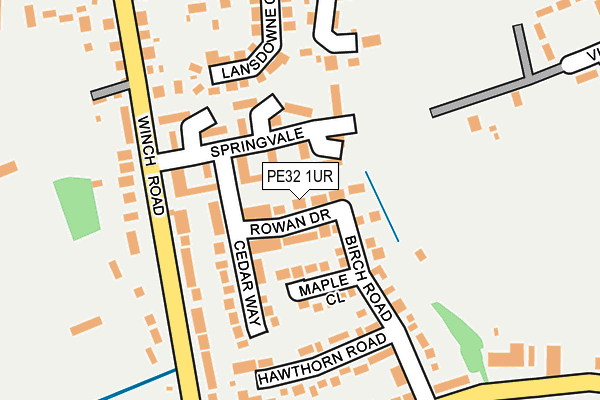 PE32 1UR map - OS OpenMap – Local (Ordnance Survey)