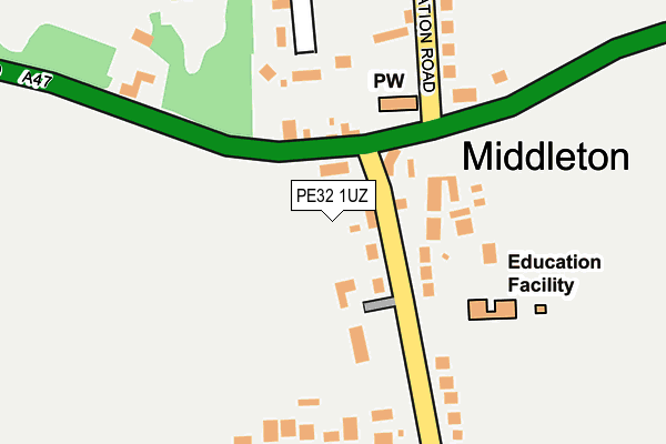 PE32 1UZ map - OS OpenMap – Local (Ordnance Survey)