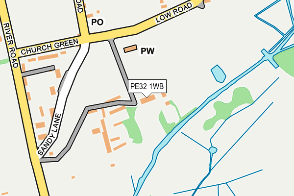 PE32 1WB map - OS OpenMap – Local (Ordnance Survey)