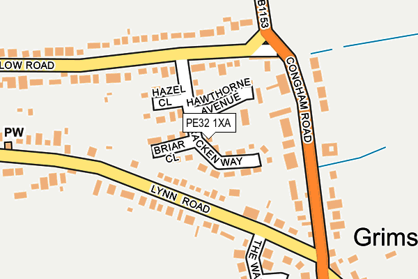PE32 1XA map - OS OpenMap – Local (Ordnance Survey)