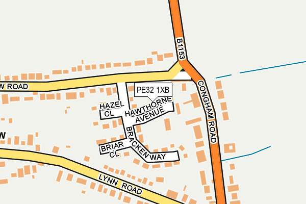 PE32 1XB map - OS OpenMap – Local (Ordnance Survey)