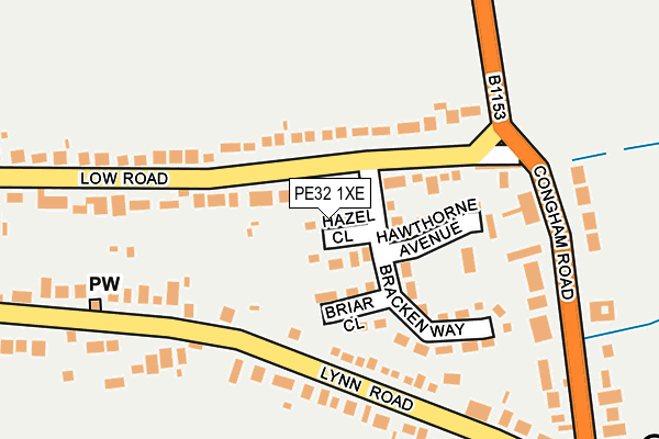 PE32 1XE map - OS OpenMap – Local (Ordnance Survey)