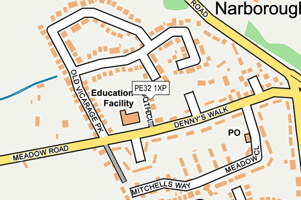 PE32 1XP map - OS OpenMap – Local (Ordnance Survey)