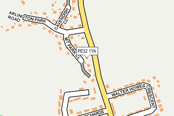 PE32 1YA map - OS OpenMap – Local (Ordnance Survey)