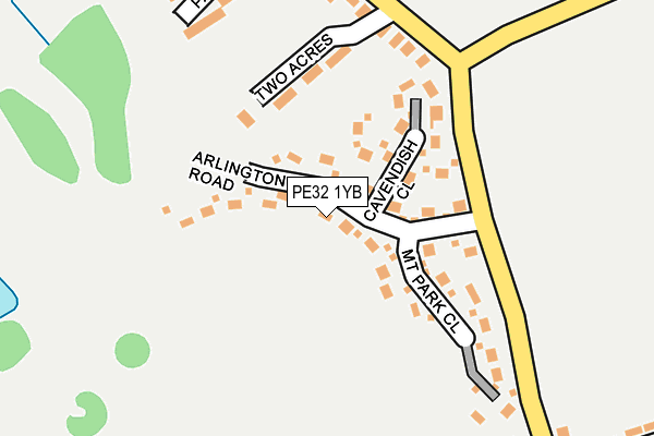 PE32 1YB map - OS OpenMap – Local (Ordnance Survey)