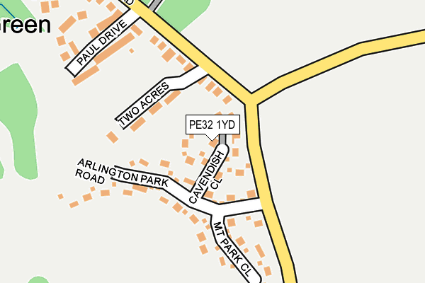 PE32 1YD map - OS OpenMap – Local (Ordnance Survey)