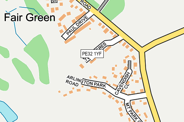 PE32 1YF map - OS OpenMap – Local (Ordnance Survey)